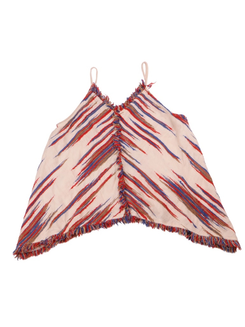 THML Fringe Chevron Swing Tank Top Small Boho Boutique
